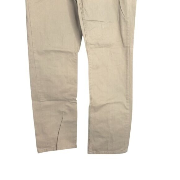 Chaps 36x34 Twill Pants Mens Hudson Tan 5 Pocket 100% Cotton Sri Lanka - Picture 3 of 15